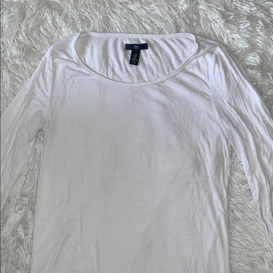 Gap Long Sleeve Basic White Shirt